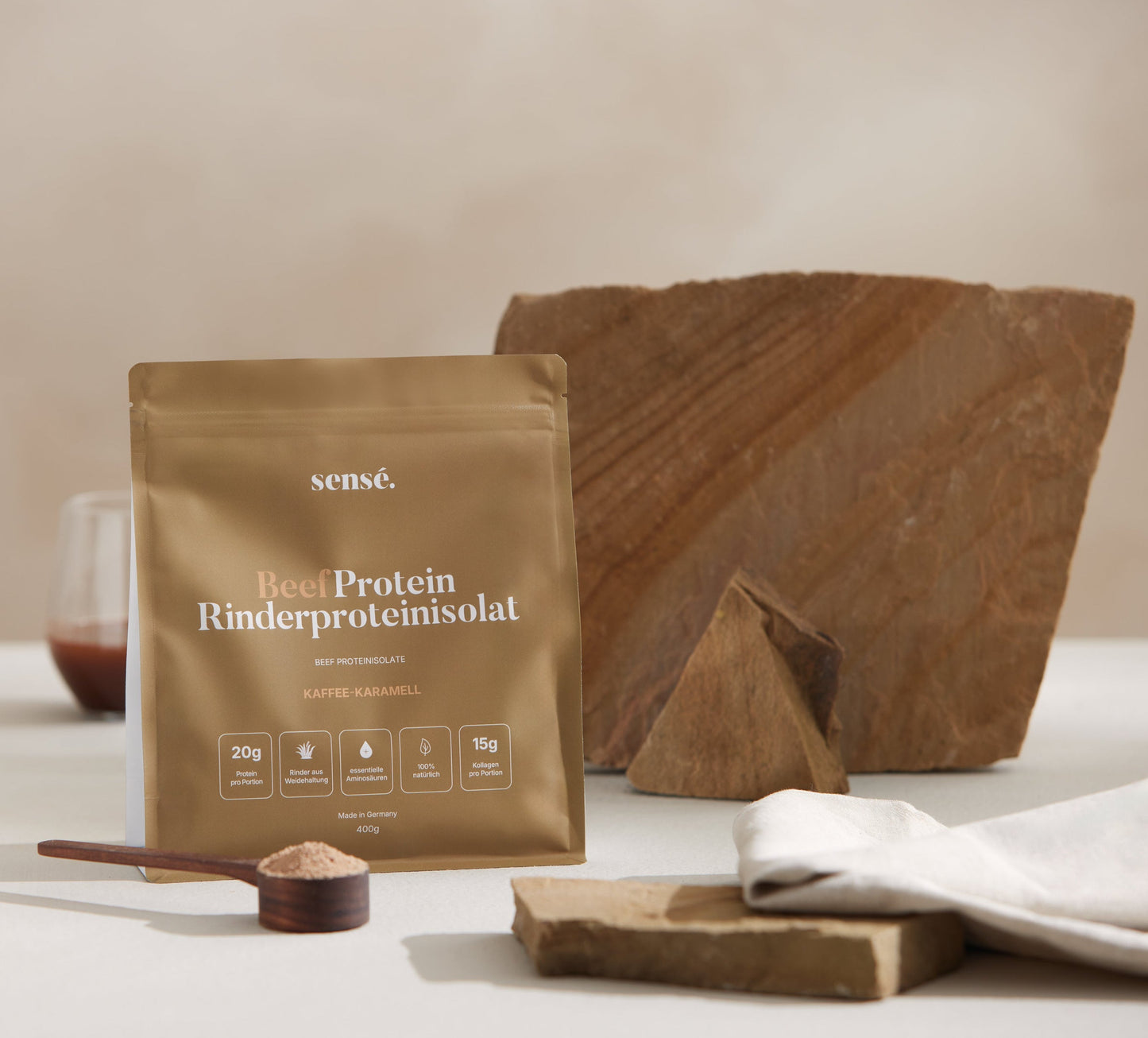 BeefProtein Rinderprotein – Kaffee-Karamell
