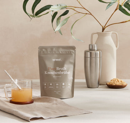 sensé PureBroth Knochenbrühe Pulver – Lifestyle-Motiv