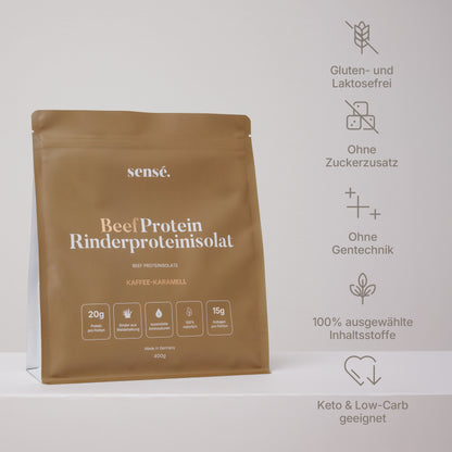 BeefProtein Rinderprotein – Kaffee-Karamell