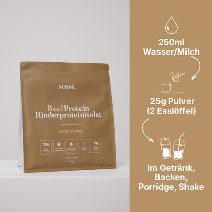 BeefProtein Rinderprotein – Kaffee-Karamell
