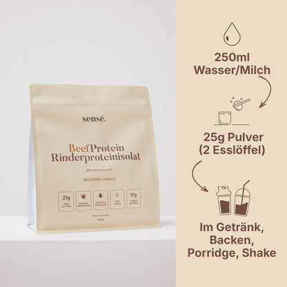 BeefProtein Rinderprotein – Bourbon Vanille